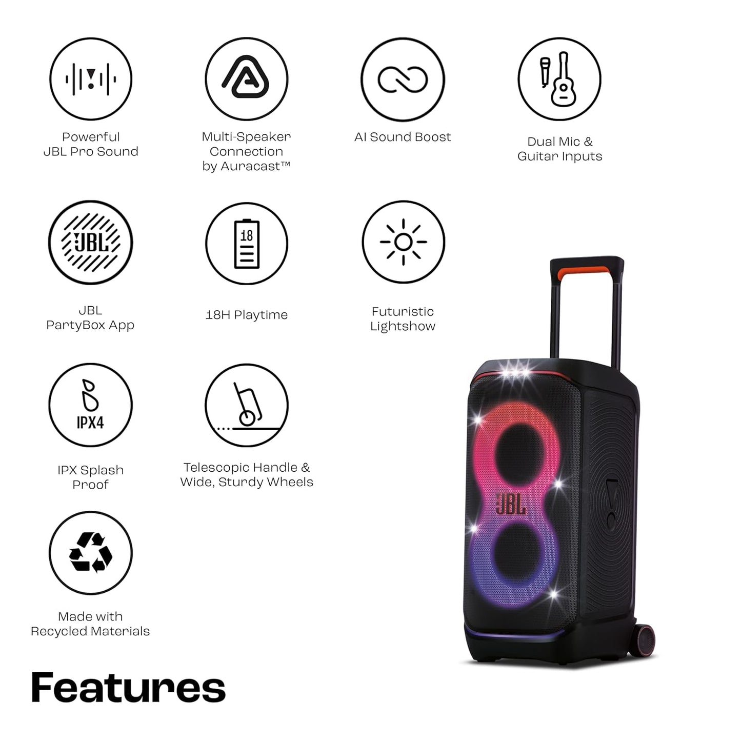 JBL Partybox 320 | (JBLPBSTAGE320SWIN)