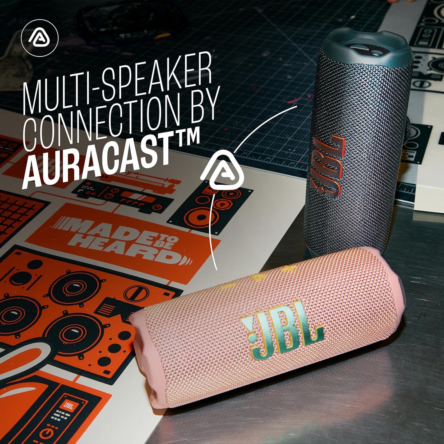 JBL Flip 7 Wireless Portable Bluetooth Speaker (JBLFLIP7SAND)