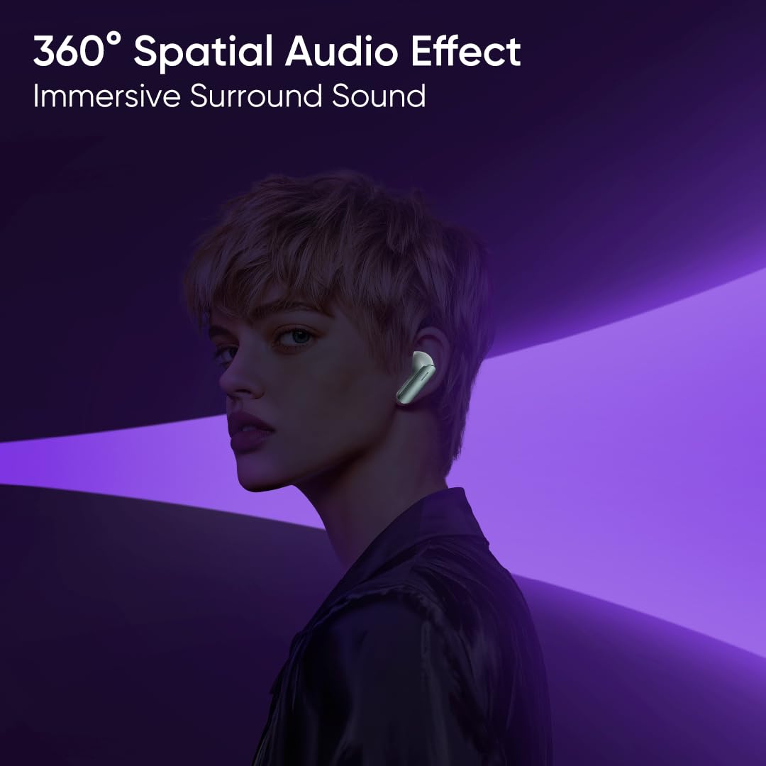 Realme Buds Air7 with 52dB ANC, 12.4mm Driver, 52hrs Playback