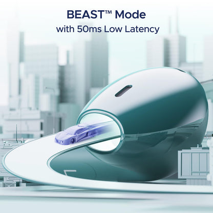 BoAt Airdopes Ace TWS in Ear Earbuds with 35 HRS Playback, 13mm Drivers, Dual Mics ENx & Beast Mode(Davys Green)