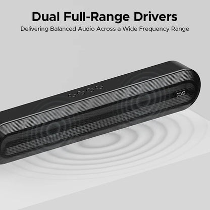 BoAt Aavante Bar Aspire | Bluetooth Soundbar with 10W RMS Signature Sound | 2.0 Channel with 7 Hours Playback, TWS Feature