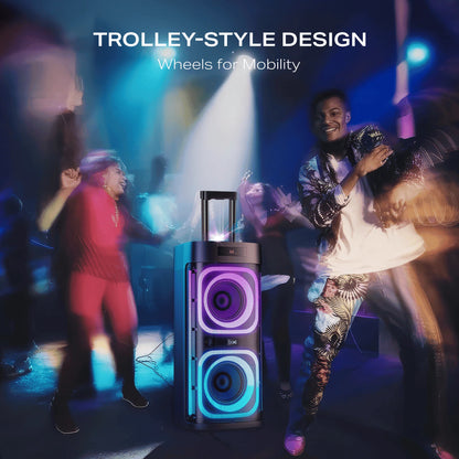 BoAt PartyPal 700 | Bluetooth Speaker with 300W Sound | RGB Lights, 6 Hours Playback, Karaoke & TWS