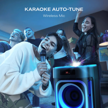 BoAt PartyPal 700 | Bluetooth Speaker with 300W Sound | RGB Lights, 6 Hours Playback, Karaoke & TWS