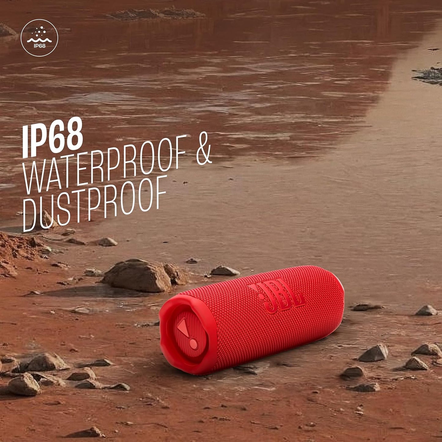 JBL Flip 7 Wireless Portable Bluetooth Speaker (JBLFLIP7RED)