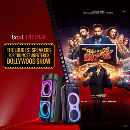 BoAt PartyPal 700 | Bluetooth Speaker with 300W Sound | RGB Lights, 6 Hours Playback, Karaoke & TWS