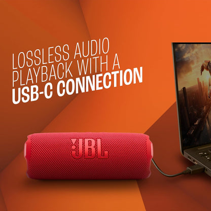 JBL Flip 7 Wireless Portable Bluetooth Speaker (JBLFLIP7RED)
